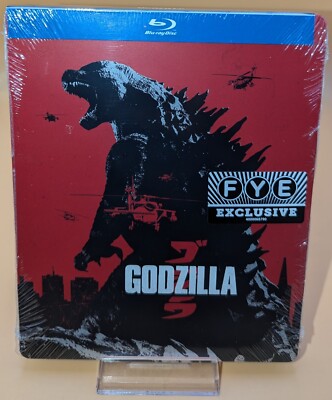 NEW Godzilla BluRay FYE Exclusive Limited Edition Steelbook 2014 (PLASTIC TEARS)-image