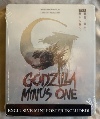 Godzilla Minus One 4K Steelbook (4K UHD + Blu Ray) - BRAND NEW - OUT OF PRINT!!!-image