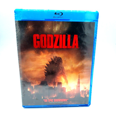 Godzilla (Blu-Ray, 2014) Aaron Taylor-Johnson Bryan Cranston Elizabeth Olson NEW-image