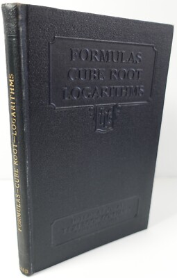 Formulas--Cube Root Logarithms by I.C.S. Staff Leather Bound 1938 edition 235B-image