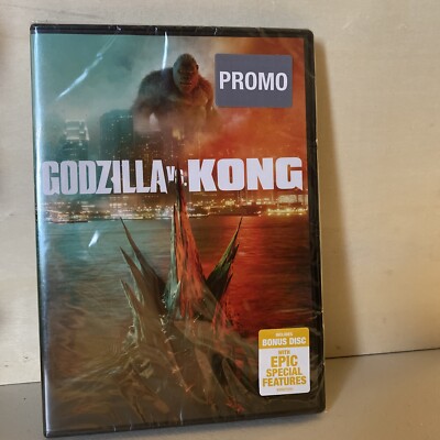 GODZILLA VS KONG (2021 DVD) Rated PG-13 BRAND NEW SEALED SPECIAL FEATURES-image