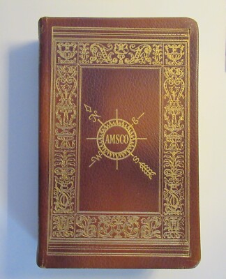 Rare AMSCO Amy Vanderbilt's New Complete Book of Etiquette Leather 1967 Doubleda-image