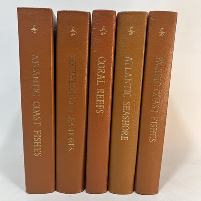 5 Roger Tory Peterson Field Guides Fishes Coral Seashore Easton Press 50th-image