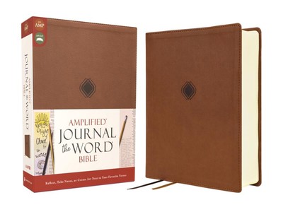 Amplified Journal the Word Bible, Leathersoft, Brown: Reflect, Take Notes, or Cr-image