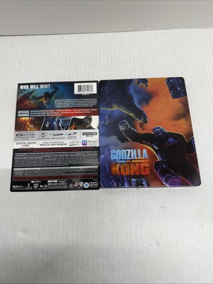 GODZILLA VS KONG STEELBOOK + 4K DISC + BLURAY (OPENED)  **READ-image