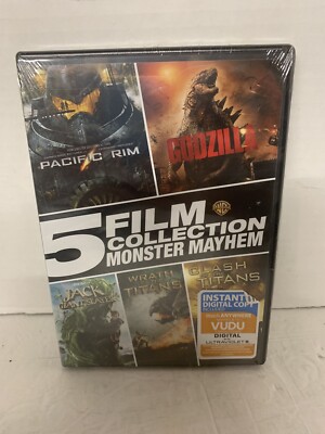 5 Film Collection: Monster Mayhem (DVD Warner Bros) Godzilla Pacific Rim Titans-image