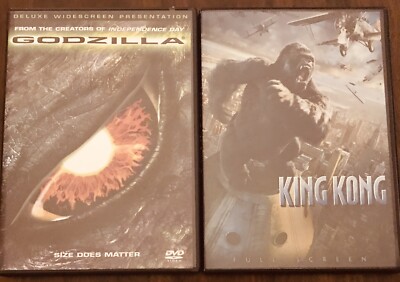 GODZILLA & KING KONG: LN 2 DVDs Free Shipping-image