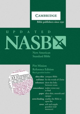 Holy Bible : NASB Pitt Minion Reference, Black Goatskin Leather, Paperback by...-image