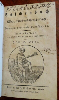 Handbook for Merchants Exchange Rates Shipping Information 1810 leather book-image