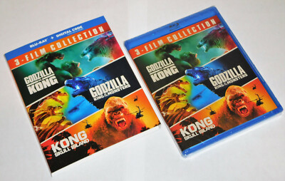 Kong vs Godzilla King of the Monsters Skull Island 3-Film Blu-Ray + Digital NEW!-image