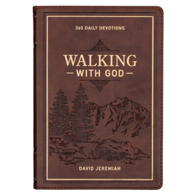 Devotional Walking With God Large Print Faux Leather-image