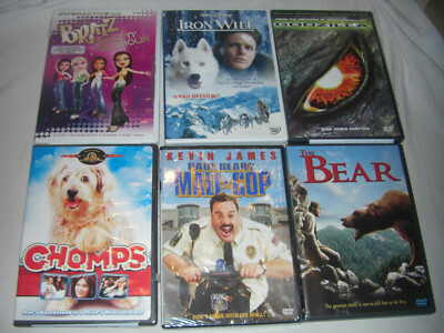 Great Family Movies - Chomps, Paul Blart Mall Cop, Bear,Godzilla, Brats DVDs-image
