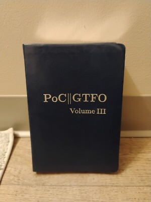 Poc or Gtfo, Volume 3 by Manul Laphroaig Leather Bound Silver Gilded First Print-image