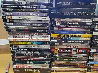 4K Movie Lot- You Choose! UHD, Blu Ray, Canadian and International, Some French-image