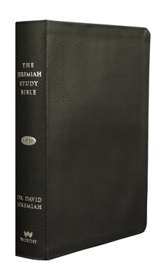 The Jeremiah Study Bible, NKJV: Genuine Black Leather: What It Says. What It...-image
