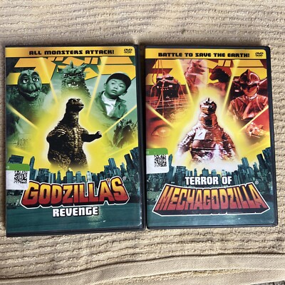 2 Godzilla DVDs Terror of Mechagodzilla & Godzillas Revenge MINT CONDITION DISCS-image