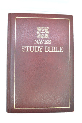1977 RARE Creation House Edition Nave's Study Bible Concordance Orville J. Nave-image