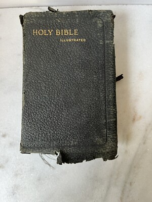 Holy Bible Illustrated Leather Cambridge Vintage Black-image