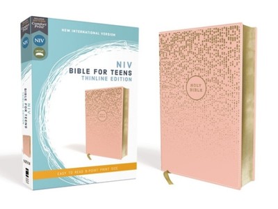 Niv, Bible for Teens, Thinline Edition, Leathersoft, Pink, Red Letter Edition,-image