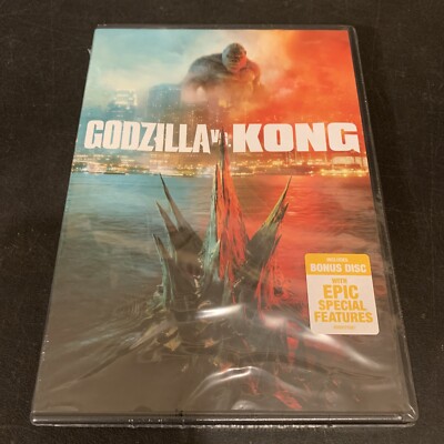 Godzilla Vs Kong DVD Alexander Skarsgård NEW Bonus Disc. New Ships Free-image