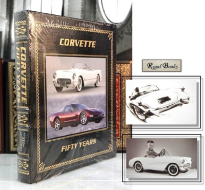 CORVETTE FIFTY YEARS - Easton Press - Randy Leffingwell - LARGE BOOK - SEALED-image