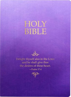 KJV Holy Bible, Delight Yourself in the Lord Life Verse Edition, Large Print, Ro-image