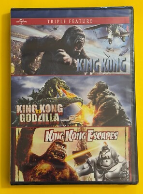 KING KONG 2005 + KING KONG VS GODZILLA + KING KONG ESCAPES DVD 3 Films NEW-image