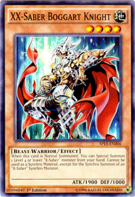 1 x XX-Saber Boggart Knight - SP15-EN006 - Common - 1st Edition Near Mint, Engli-image