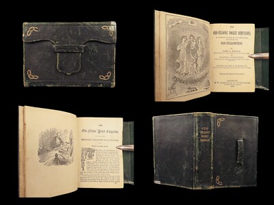 1868 Masonic Guide Odd Fellows Pocket Companion Rites Freemason Skull Crossbones-image
