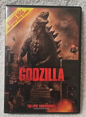 Godzilla (2014 Warner Brothers DVD, Gareth Edwards PG-13) Elizabeth Olson -image
