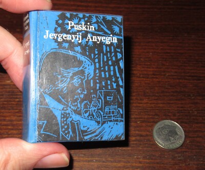 MINIBOOK, DOLLHOUSE BOOK: A. PUSHKIN: ONEGIN. ILLUSTRATED (1982)-image