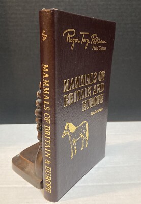 1986 Peterson Field Guide MAMMALS OF BRITAIN & EUROPE Easton Press Full Leather-image