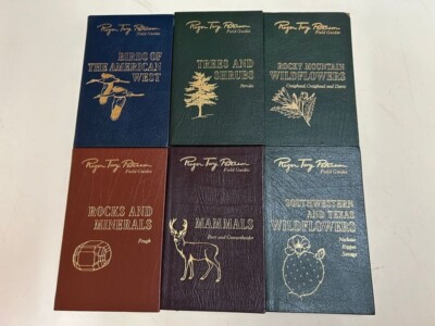 ROGER TORY PETERSON Field Guides Leather 50th Ed. Lot Of 6  Easton Press Books-image
