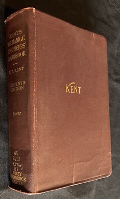 Kent Mechanical Engineers Handbook Power 11th Ed. Wiley Engineering Vintage 1946-image