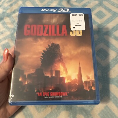 NEW** Godzilla Bluray 3D (3D Blu Ray + Bluray + DVD)Authentic US Release-image