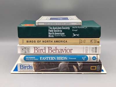 Bird Nature Field Guides Lot of 7 Vintage Books Audubon Peterson Golden Stokes-image