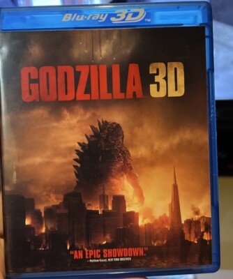 GODZILLA 3D & 2D~2014 BLU-RAY~ELIZABETH OLSEN KEN WANTANBEE J BINOCHE-image