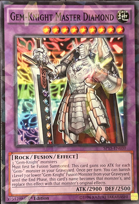 Gem-Knight Master Diamond SP15-EN030 1st Edition Shattered Glass Holo Rare NM-image