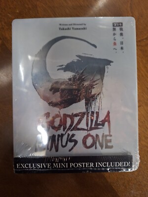 GODZILLA MINUS ONE 4k  STEELBOOK 2024** SHIPS BOXED **-image