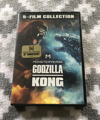 Godzilla / Kong Monsterverse (DVD, 2014-24) 10TH ANNIVERSARY 5-Film Collection-image