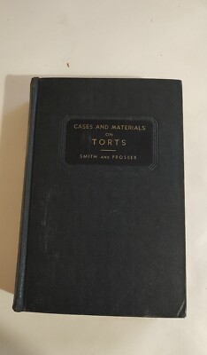 Cases & Materials on Torts - Smith & Prosser - Vintage Law Book - Hardcover 1952-image