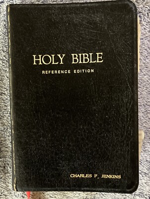 Holy Bible Reference Edition KJV Nelson 485BK Leather Words Of Christ In Red-image