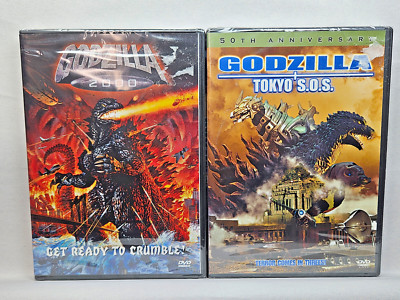 Godzilla 2000 & Godzilla Tokyo S.O.S. (DVD, 1999) Set of 2 FACTORY SEALED-image