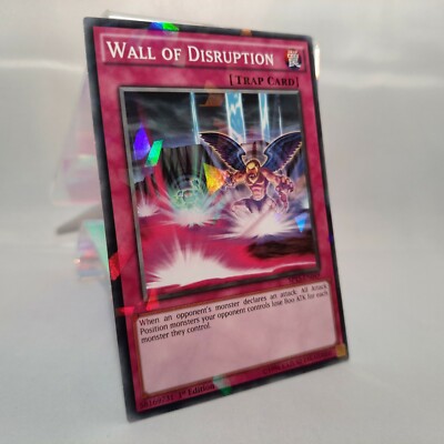 Yugioh, 1st Edition. Wall of Disruption, SP15-EN049. Shatterfoil Rare, VG/NM-image