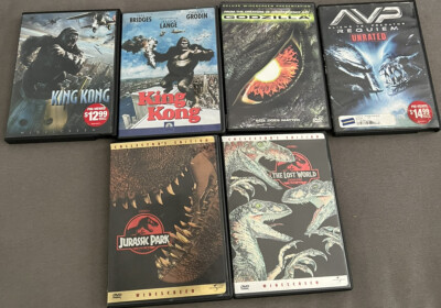 Creature Features- King Kong, Jurassic Park, Godzilla, Predator LOT OF 6-image