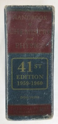 Vintage Ready Reference Handbook of Chemistry & Physics 1959-1960 41st Edition-image