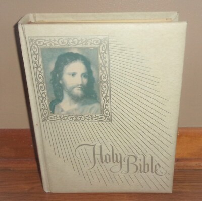 HOLY BIBLE-New American Bible-1971-1972 Fireside Family Edition-Catholic-SUPERB!-image
