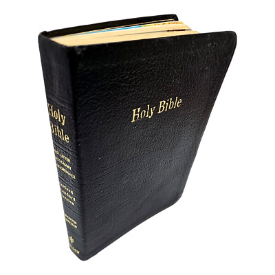 Holy Bible RSV Second Edition Nelson Red Letter 1972 Black Leather Revised-image