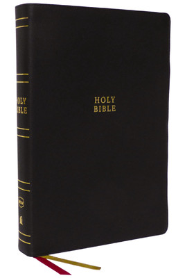 NKJV Holy Bible, Super Giant Print Reference Bible, Black Genuine Leather, 43,0,-image