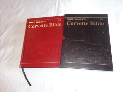 Mike Yager's Corvette Bible Guide Leather Bound Mike Yager SIGNED 2011 New!-image